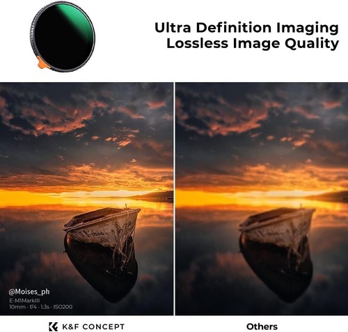 67mm Variable ND Filter ND3-ND1000 (1.5-10 Stops), 28-Layer Coatings Neutral - Imagen 7 de 8