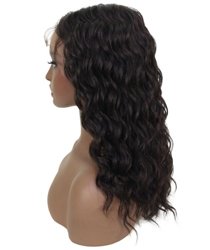 LUXLUXE Zariah 16" Glueless 100% Human Hair Wavy Lace Front Wig with Baby Hair - Picture 3 of 22