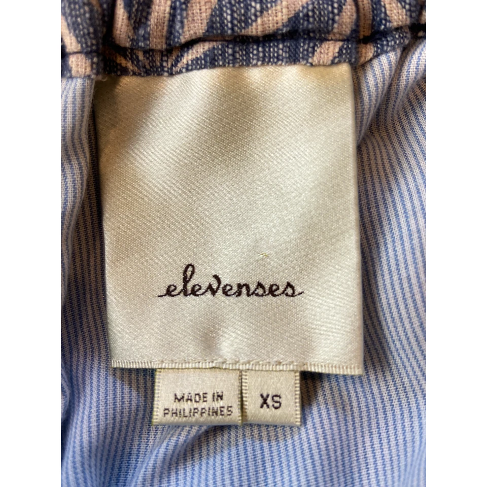 Mono Elevenses sin mangas corto lazo trasero corto pierna ancha para mujer azul beige XS Foto 3 de 4