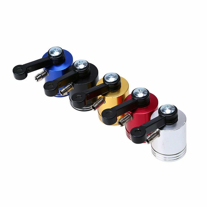 Depósito de líquido de frenos delantero CNC universal para motocicleta tanque de embrague taza de líquido de aceite Foto 2 de 4