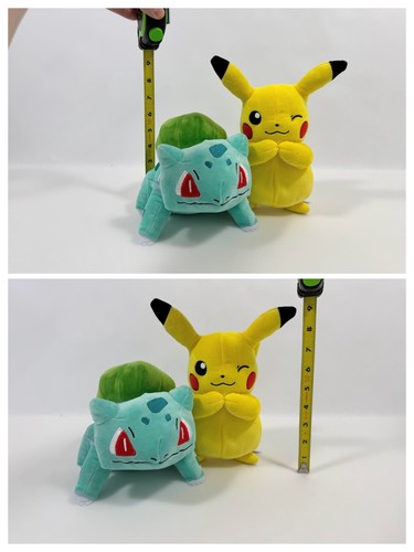 Pokemon Pikachu & Bulbasaur 9" Plushies Plush Toy Collectibles Nintendo NWOT - Picture 4 of 6