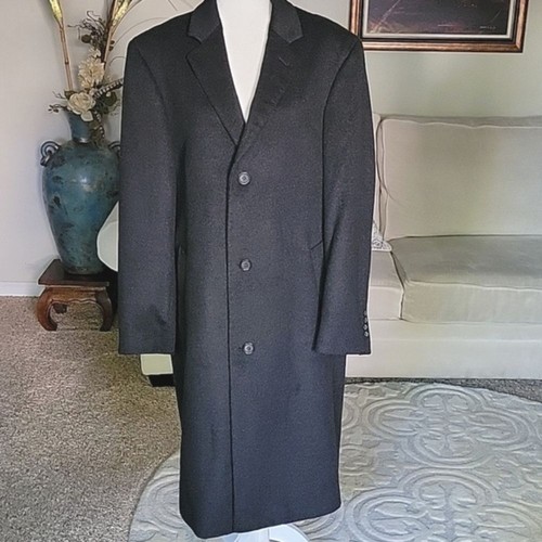 Izod Men's  Wool Long Coat Size 40R - Picture 1 of 16