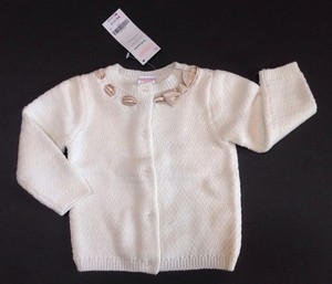 GYMBOREE POLAR PRINCESS IVORY GLITTER POCKET CARDIGAN SWEATER 0 3 6 12 18 NWT