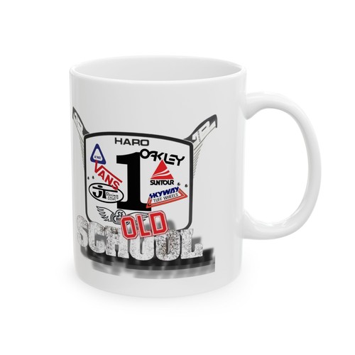 Old School BMX Fahrrad Tasse, Kaffee, Tee | 11oz | Neuheit Geschenk | Retro 80er - Bild 1 von 5