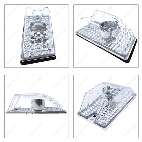 5pc Cab Roof Marker Light Clear Lens w/ White LED Bulbs for 2003-2009 Hummer H2 - Picture 6 of 9