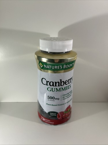 Nature's Bounty Cranberry Gummies Urinary Tract Support 500mg 150ct Exp 08/25