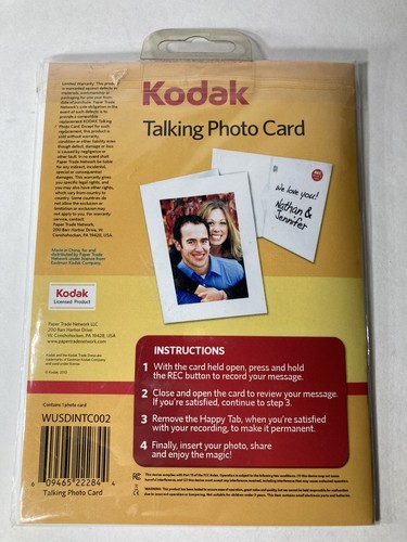 Kodak Voice Recording Card with Photo Frame - 10 Sec Message - Holiday Card - Picture 6 of 6