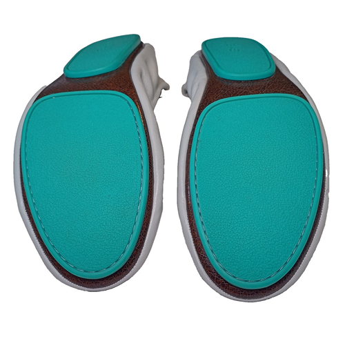 Tieks 8 coole graue faltbare Leder-Ballerinas zum verstaubaren Rücken Slipper Reise-Flats - Bild 8 von 9