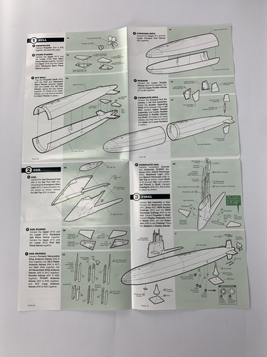 USS 585 Skipjack Moebius Models 1:72 Scale Kit Submarine 42” Display Stand - Picture 10 of 12