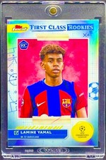 Lamine Yamal RARE ROOKIE RC REFRACTOR TOPPS CHROME INVESTMENT CARD SSP ROY MINT