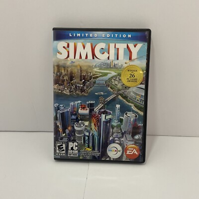 SimCity Limited Edition (PC DVD-ROM, 2013) Complete with Manual/code