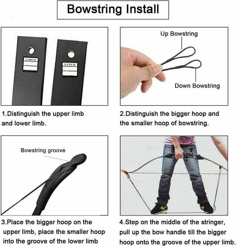 40LB Recurve Bow Arrow Straight Bow Teenager or Beginner Takedown bow sports - Picture 8 of 11