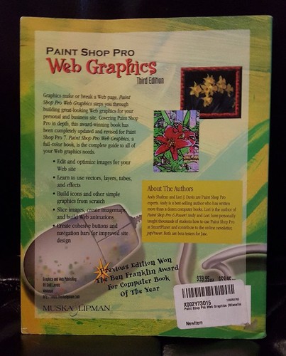 Paint Shop Pro WEB GRAPHICS - 2000 PB by Andy Shafran &  Lori J. Davis FREE Ship - Picture 2 of 2