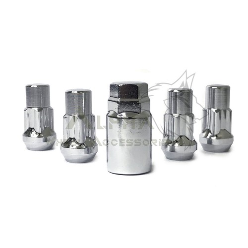 Dodge Ram 1500 Chrome Wheel Locks 9/16-18 Fits Durango Dakota Anti-Theft 1.75" - 第 5/9 張圖片