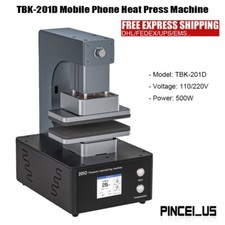 TBK-201D Mobile Phone Heat Press Machine Adjustable for Curved/Straight Screen