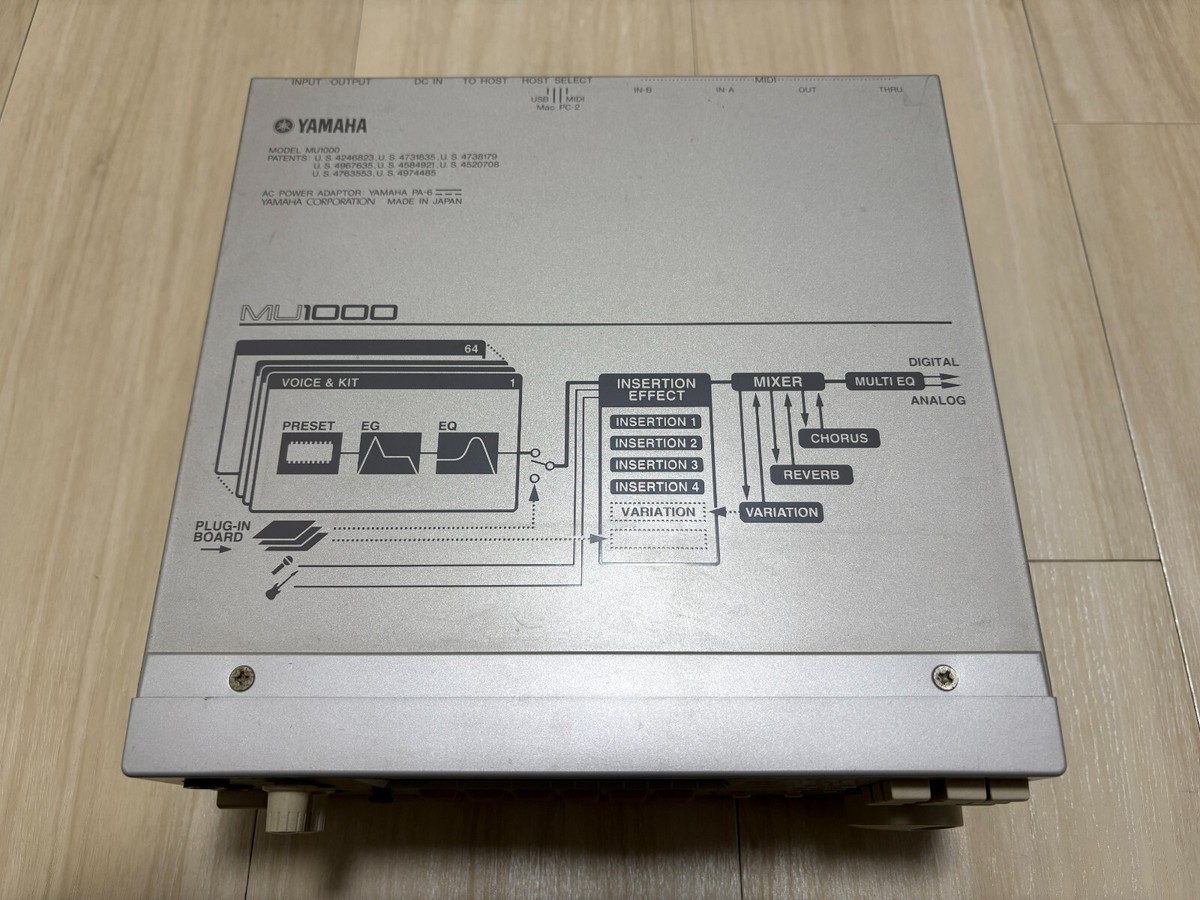 YAMAHA MU1000 トーンジェネレーター Yamaha MU1000 Tone Generator Motif Sound Module Synthesizer