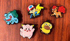 Lot of 5 Piece Pokemon Croc Shoe Charm Jibbitz