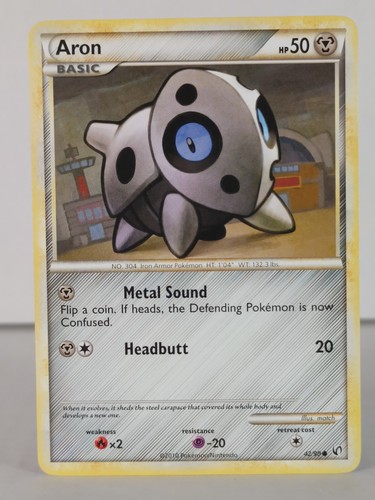 Aron - HS Undaunted - 42/90 - Singles - Pokemon TCG - C - Imagen 3 de 6