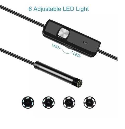 Waterproof Endoscope Snake Inspection Camera 2.5M 3 in 1 For Android Windows PC - Picture 3 of 13