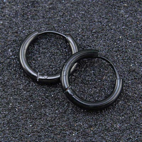 3 Pair Men Women Hoop Earrings Stainless Steel Cartilage Lip Piercing Nose Ring - Bild 5 von 11