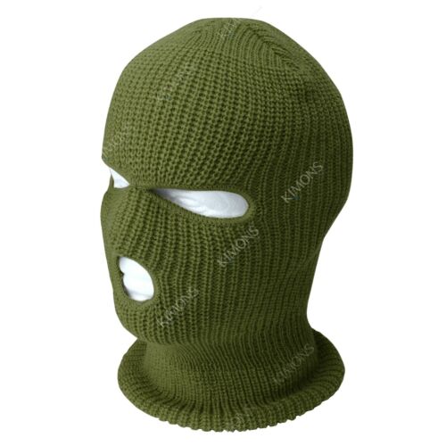 3 Loch Vollgesichtsmaske Skimaske Winterkappe Sturmhaube Outdoor Beanie taktische Mütze - Bild 14 von 29