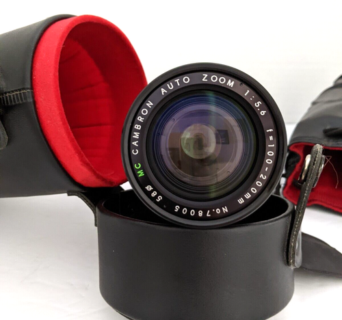 MC Cambron Auto Zoom 1:5.6 100-200mm 580 No 78005 Objektiv mit Koffer & Tasche - Bild 5 von 8