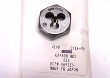 NOS! ProCut 3/16"-24 NC HEXAGON RE THREADING DIE, 1", 069150