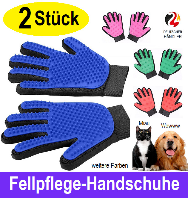 Fellpflege Handschuh Katzen Hunde Bürste Kamm Fellpflege Unterfellbürste Massage