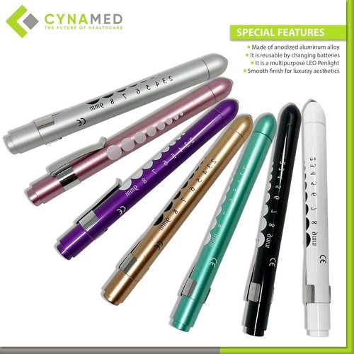 1 Cynamed Pen Light with Pupil Gauge LED Penlight for Nurses Doctors and Student - Picture 13 of 24