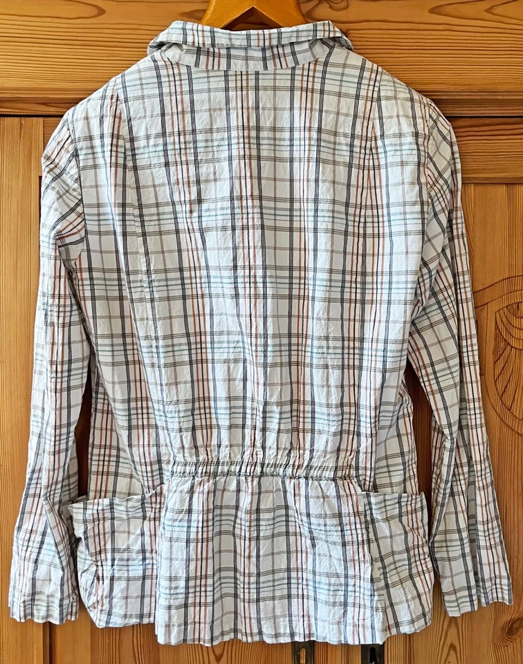 HOPSACK: Damen - Blazer, Größe 40 / M, L - beige, kariert, guter Zustand - Bild 3 von 3