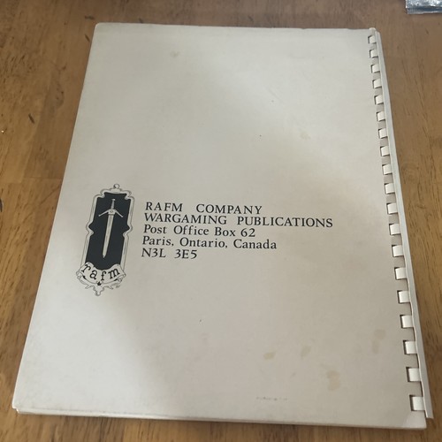 The Universal Soldier Miniature Rules - RAFM 1977 Complete W Wheeling Template - Imagen 2 de 7