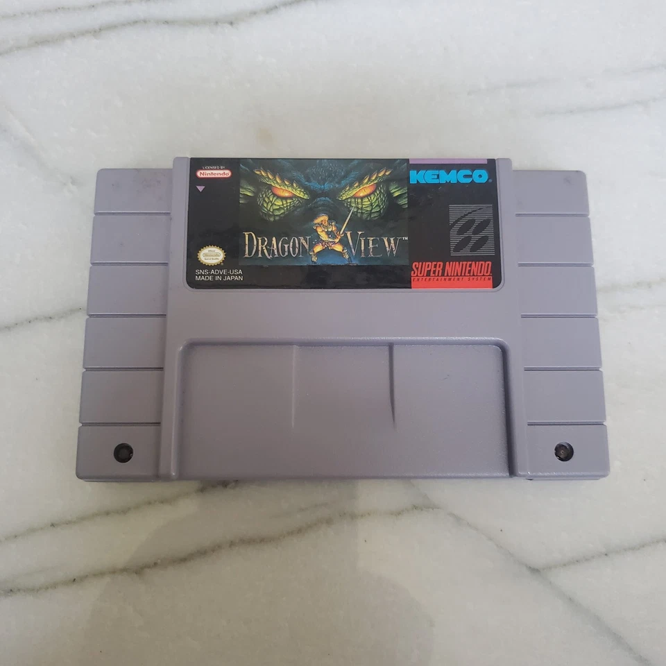 Dragon View + Saves - Authentic Super Nintendo Game SNES - Tested - Image 2 of 4