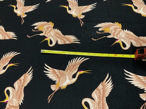 SUMMER/SPRING PRINTED POLYESTER FABRIC : BIRDS : 150CM WIDE : #CEP8 - Foto 35 di 41