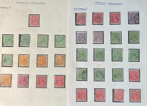 AUSTRALIA GV KANGAROOS & HEAD MINT/USED COLLECTION, X7 pages (#57) - Picture 2 of 4