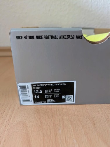 Scarpe da calcio professionali Nike Zoom Superfly 10 Elite AG-Pro numero 47 nuove FQ8339-700 - Foto 5 di 5