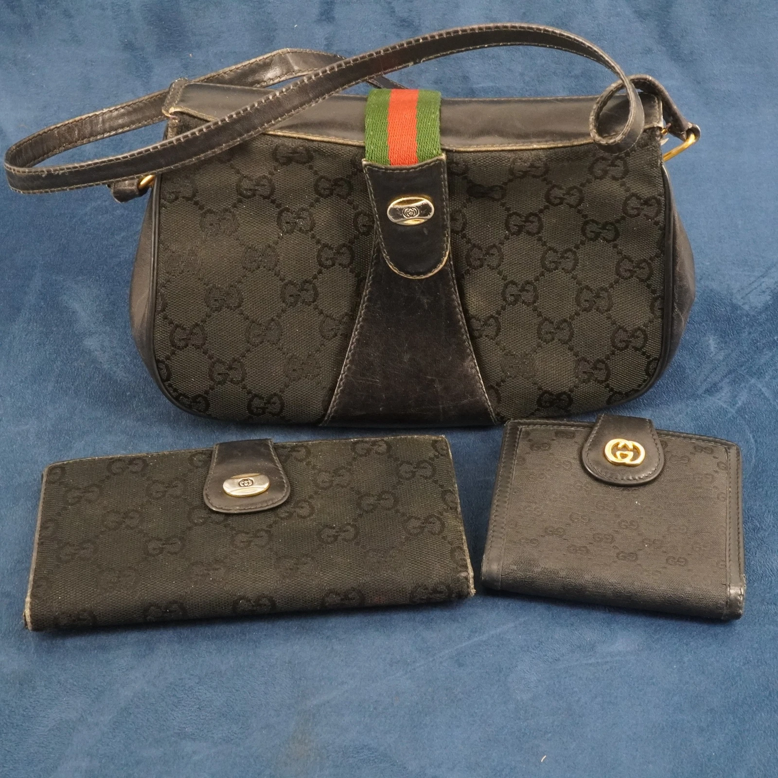 Sac à bandoulière vintage Gucci Supreme Ophidia portefeuille et porte monnaie   livraison gratuite États Unis