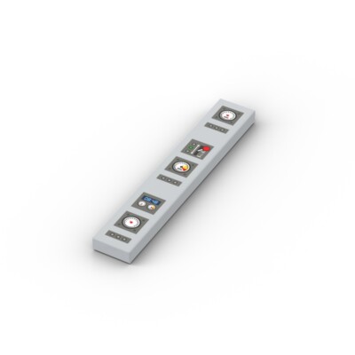 Control Panel Switch Cabinet   Custom printed original LEGO  brick tile /16011