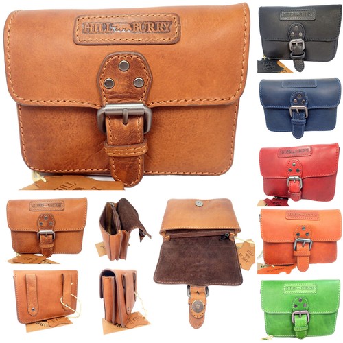 Gürteltasche Hüfttasche HILL BURRY Bauchtasche Biker Leder Saddlebag Sattel - Bild 1 von 15
