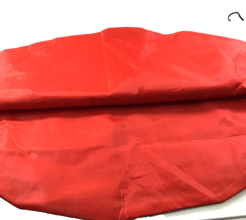 Falda Árbol Navidad Rojo Plata Copo de Nieve Brillo 48" - Imagen 5 de 6