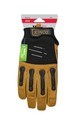 Kinco 2035-XL Synthetic Leather Black/Tan Foreman Men's Padded Gloves X-Large