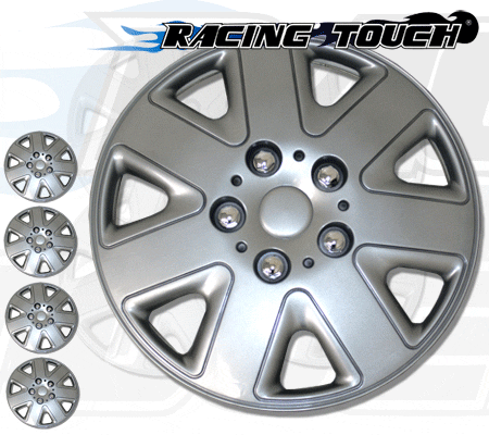 Metallic Silver 4pcs Set #026 16" Inches Hubcaps Hub Cap Wheel Cover Rim Skin - Picture 1 of 5