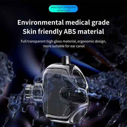 Wired Earphone HiFi with Mic 4 Speaker In-ear Headset Compact