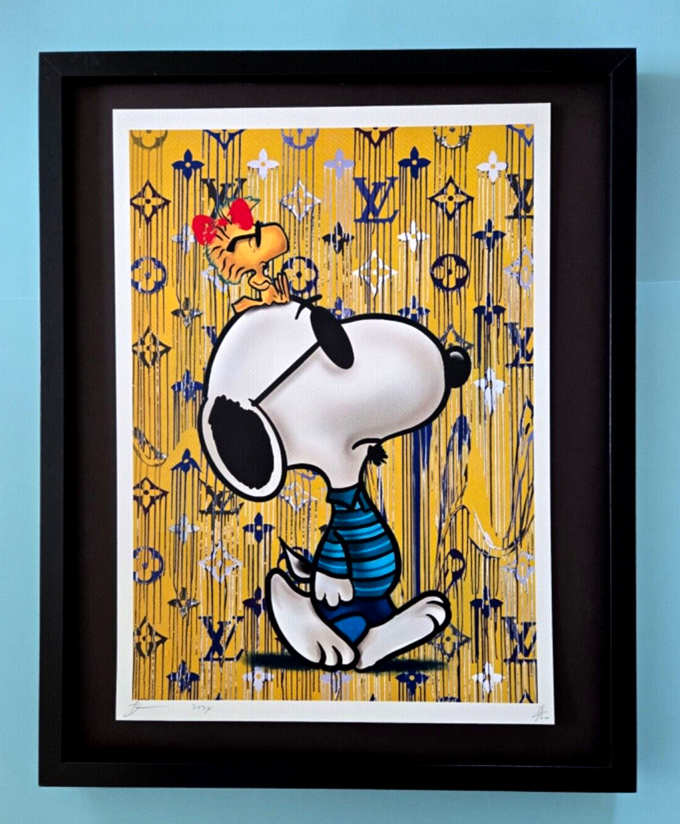 🔥 Death NYC Large Framed 16x20in Art Graffiti COA SNOOPY 🔥 Death NYC Large Framed 16x20in Art Graffiti COA SNOOPY