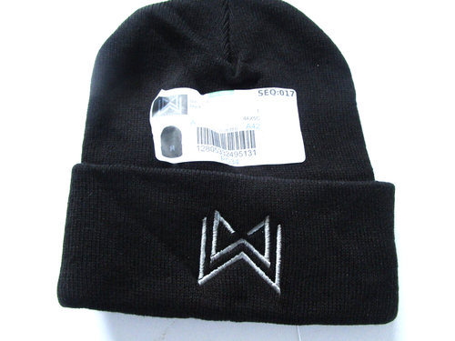 Beanie Mütze Unisex Herren schwarz gesticktes Logo One-Size NEU - Bild 2 von 11