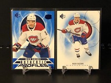 2020-21 Upper Deck SP Hockey/Nick Suzuki/2 Card Lot/Authentic Profiles & Blue