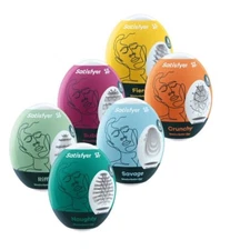 Satisfyer Masturbator Egg 6per Set Stimulating Textured Stroker Sex Toy for Men