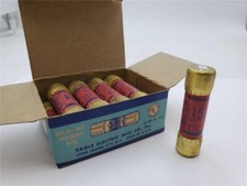 10-Pack 15 Amp Cartridge Fuse Eagle 655 Length-2"