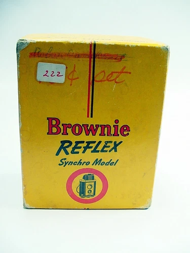 Vtg Kodak Brownie Reflex Synchro Model Camera BOX and Manual | $8 | #222 |