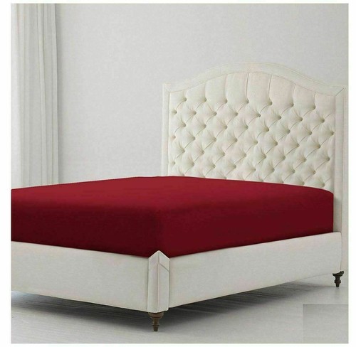 Extra Deep Percale Fitted Sheet 16Inch/40cm Plain Pillow Cases bedding Covers - Picture 6 of 35