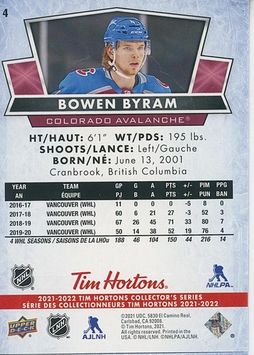 U PICK EM LOTE 2021-22 21-22 Upper Deck UD Tim Hortons ERROR MISCUT Juego de cartas base - Imagen 5 de 49